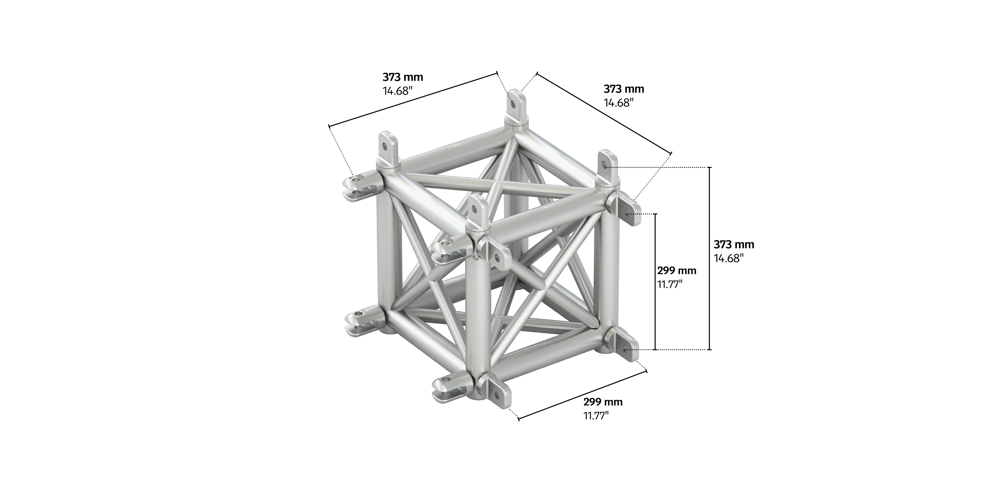 4GS35 quatro 3way truss corner male down