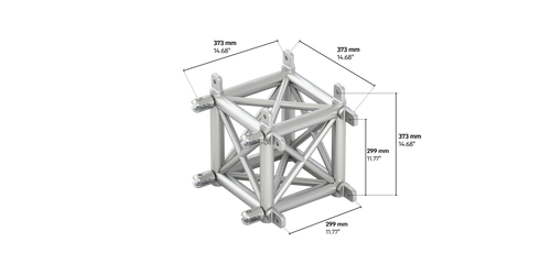 4GS35 quatro 3way truss corner male down