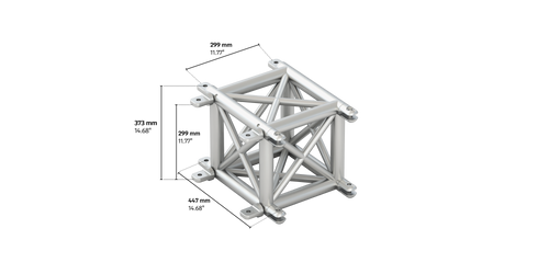 4GS35 quatro 3way t-piece truss corner vertical