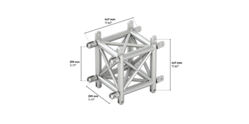 4GS35 quatro 4way cross piece truss corner vertical