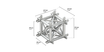 4GS35 quatro 5way cross piece truss corner male down