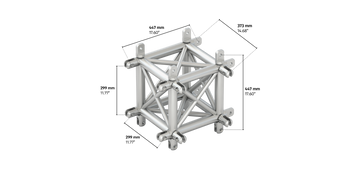 4GS35 quatro 5way t-piece truss corner