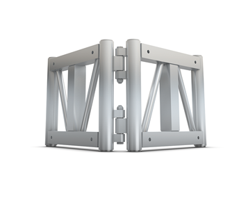Bookcorner for truss serie 4GS-35 series,vertical-w/o connection kit