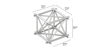 4GS62 quatro 4way cross piece truss corner horizontal
