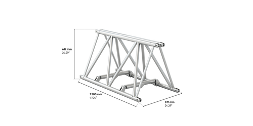 4GS62F fold 1,2m length truss