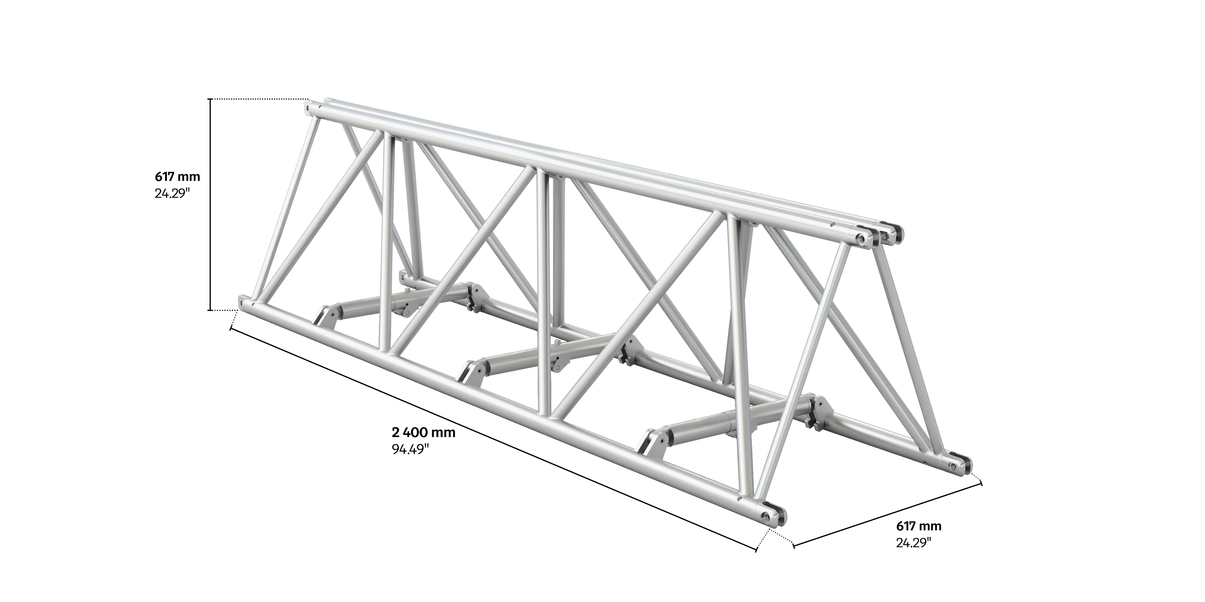 4GS62F fold 2,4m length truss