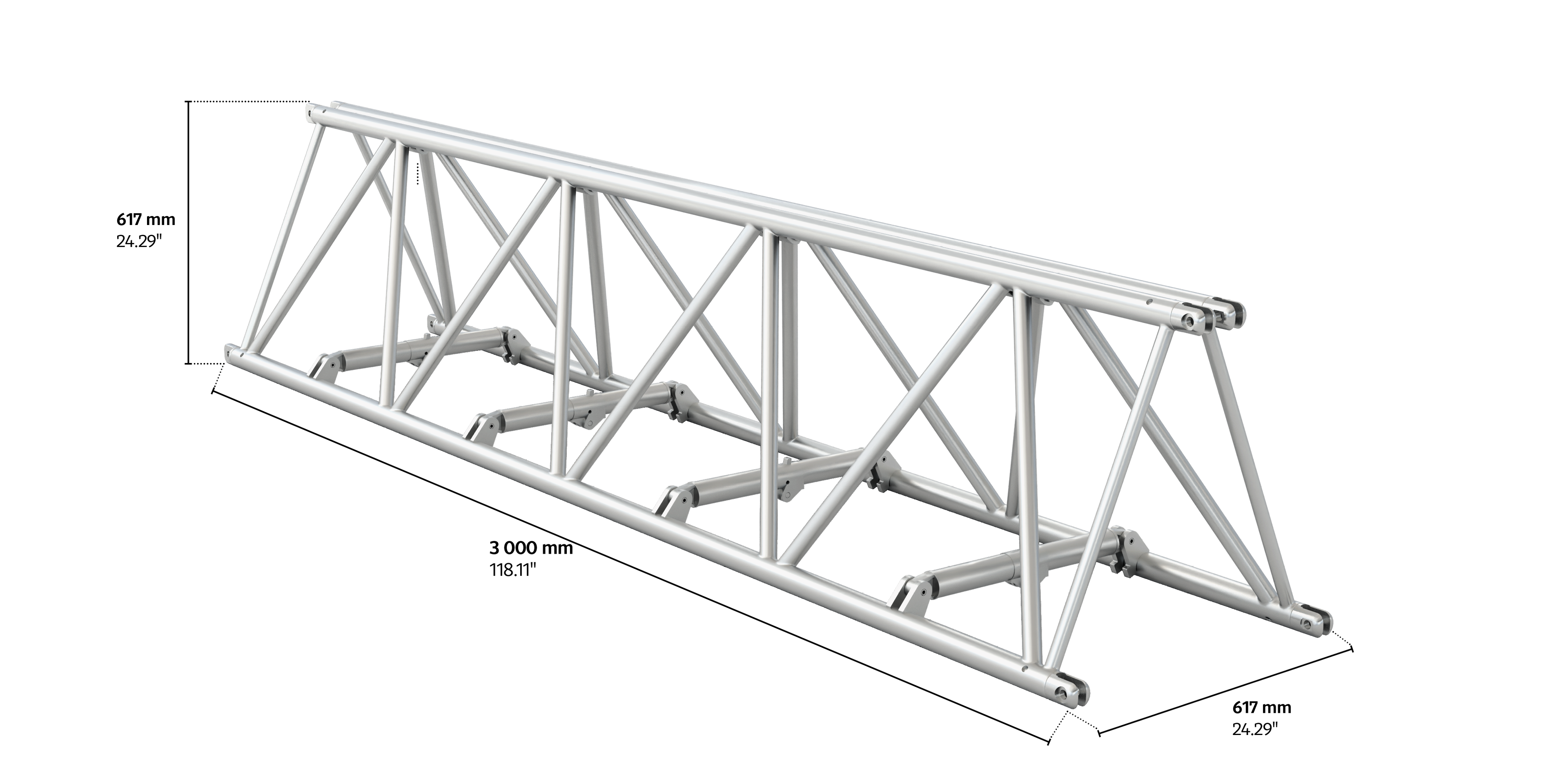 4GS62F fold 3m length truss