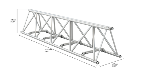 4GS62F fold 3m length truss