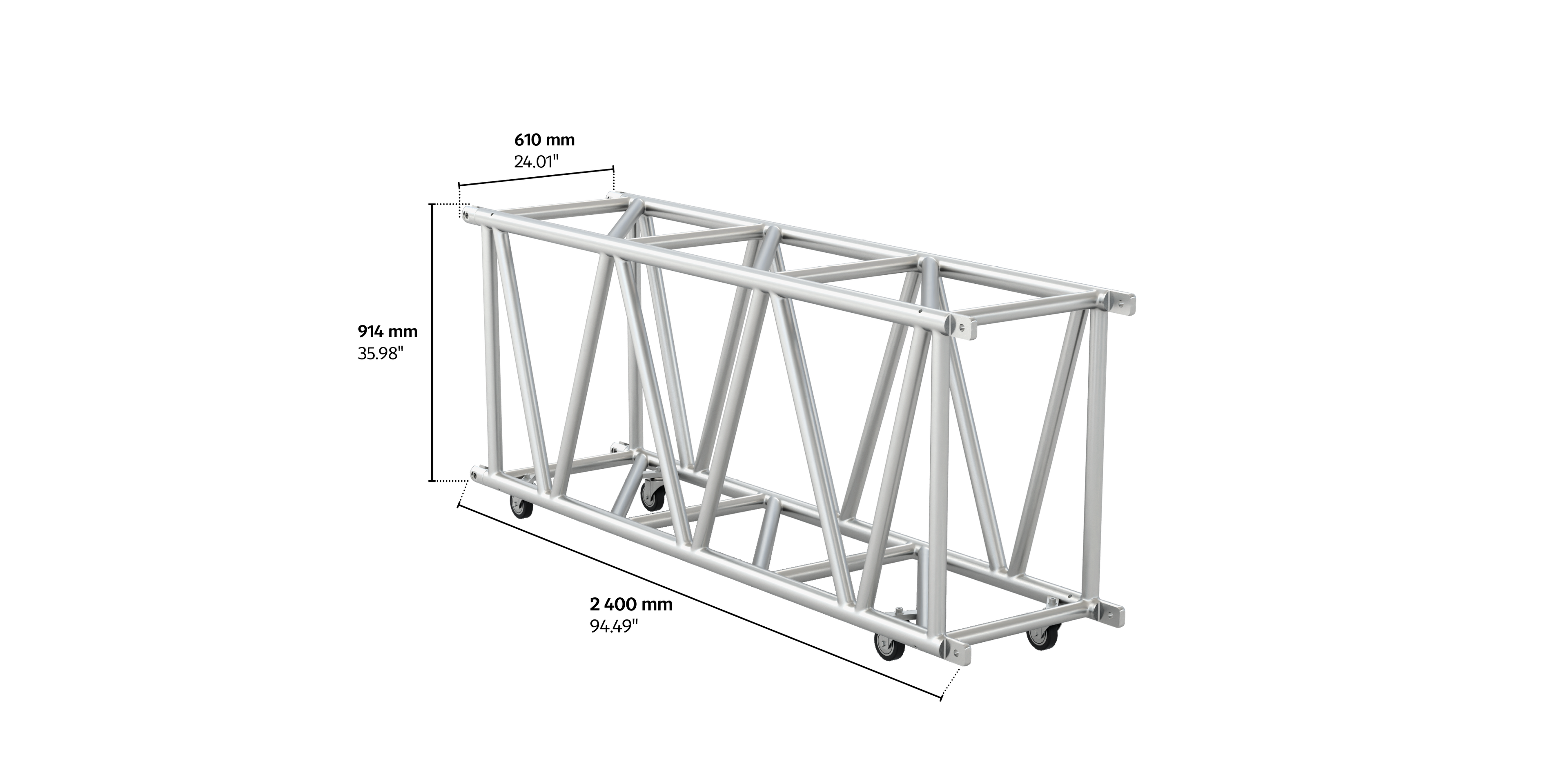 4GX91 rectangular2,4m length truss