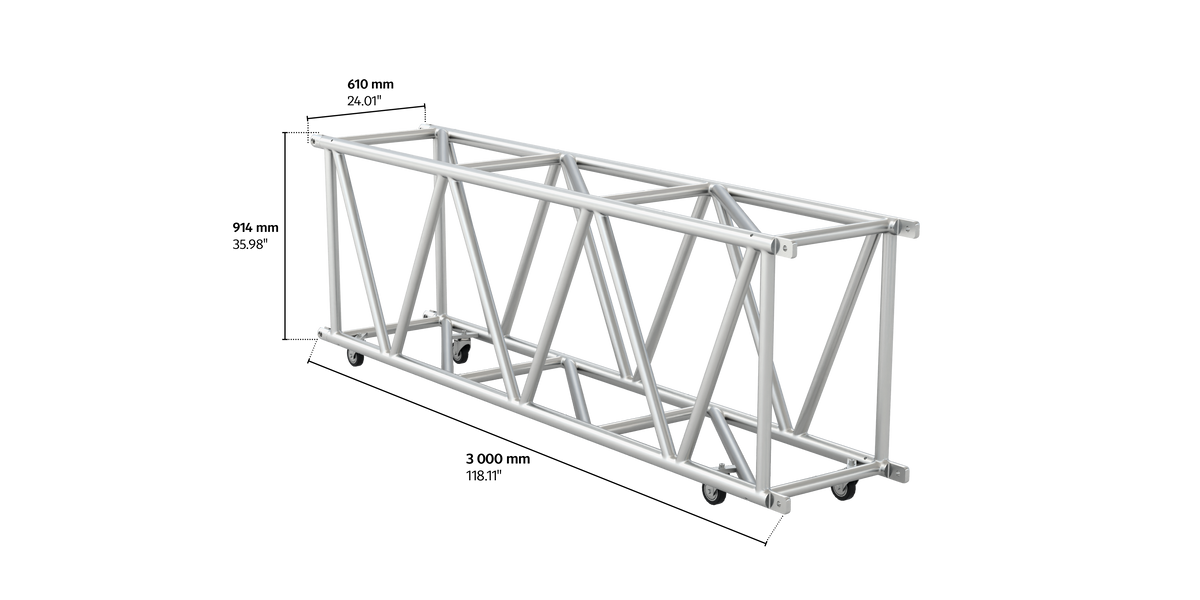 4GX91 rectangular3m length truss