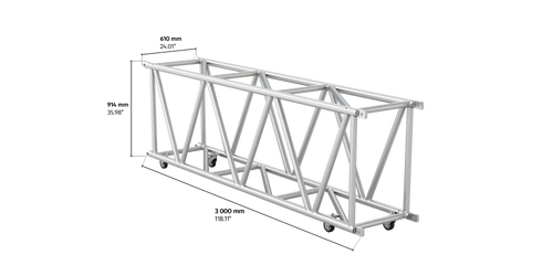 4GX91 rectangular3m length truss