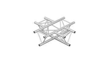 M222 trio 4way cross pirce truss corner