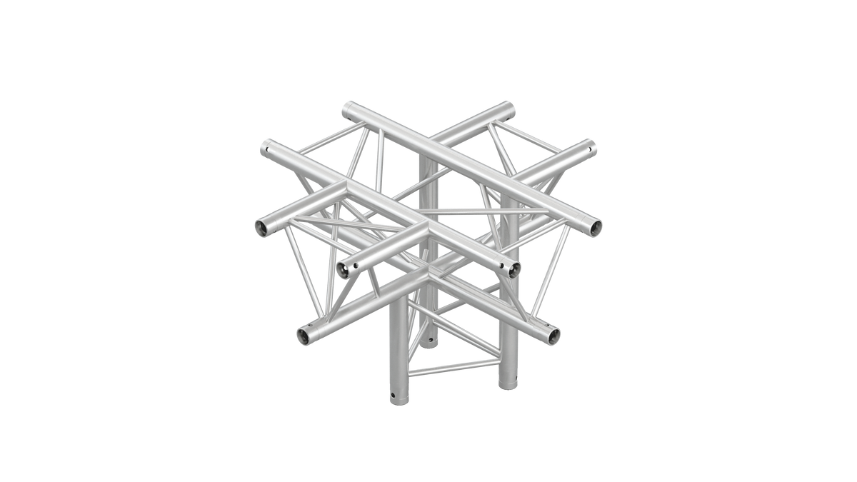 M222 trio 5way cross piece truss corner down leg apex down