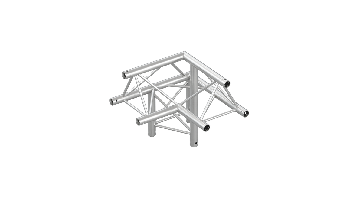 M222 trio 3way 90° truss corner apex up left