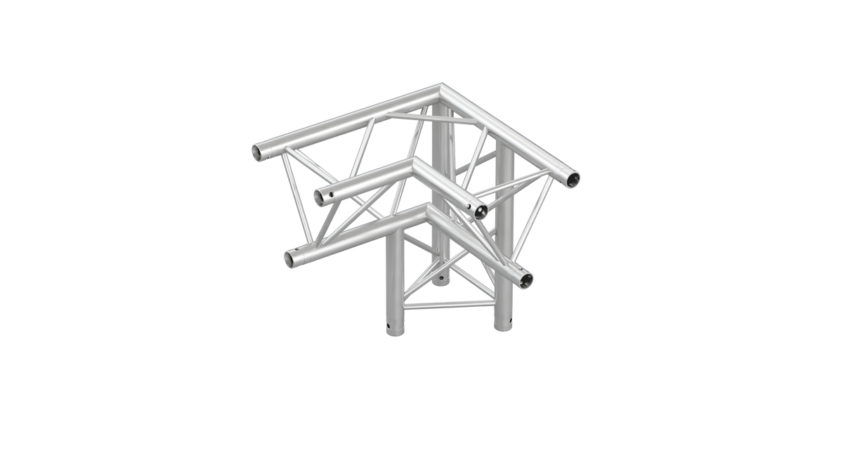 M222 trio 3way 90° truss corner apex down right
