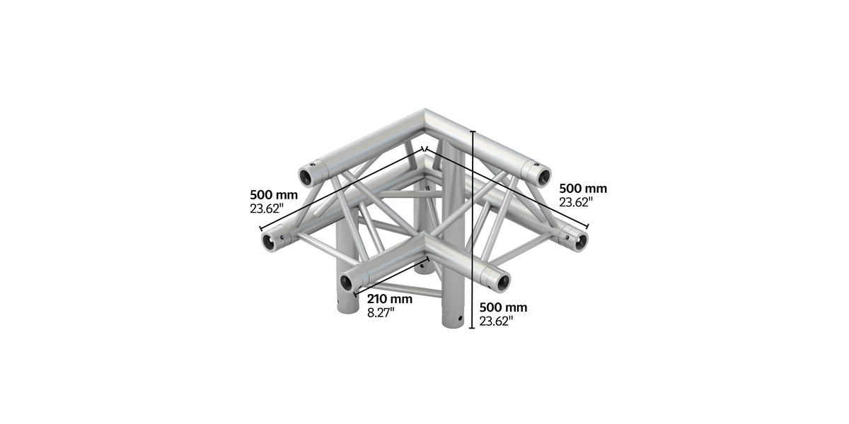 M290VF trio 3way truss corner apex up right HD
