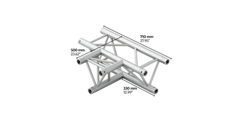 M290VF trio 3way horizontal truss tee piece HD