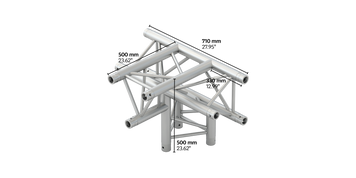 M290VF trio 4way truss tee piece apex down HD