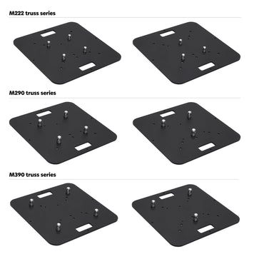 Steel base plate with half con. for M222/M290/M390, M,B,V,K,L truss series