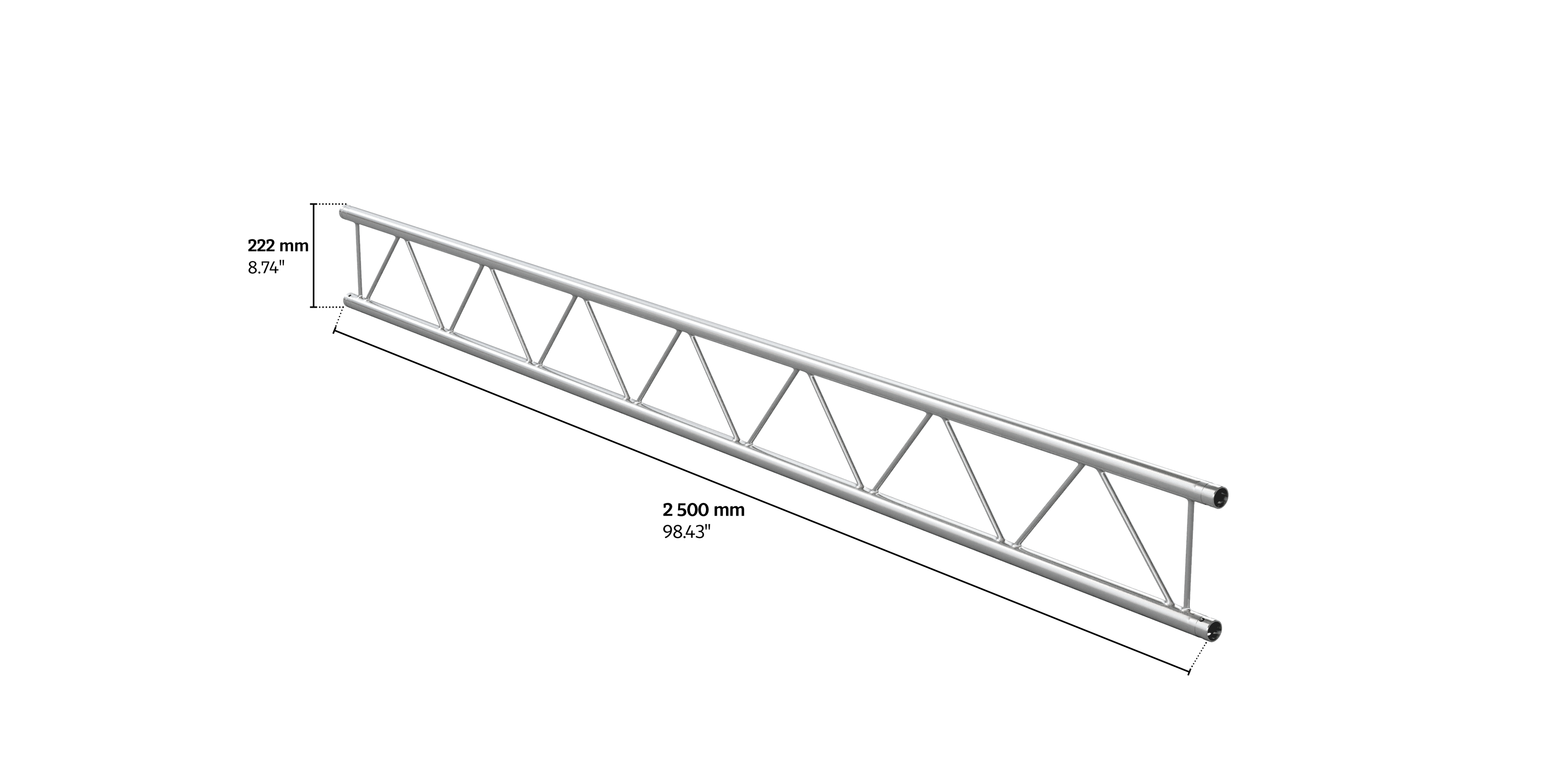 M222 duo 2,5m length truss