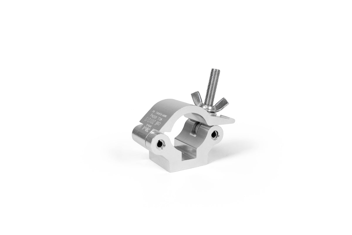 Clamp with stainless M12 bolt & wingnut and spring pins