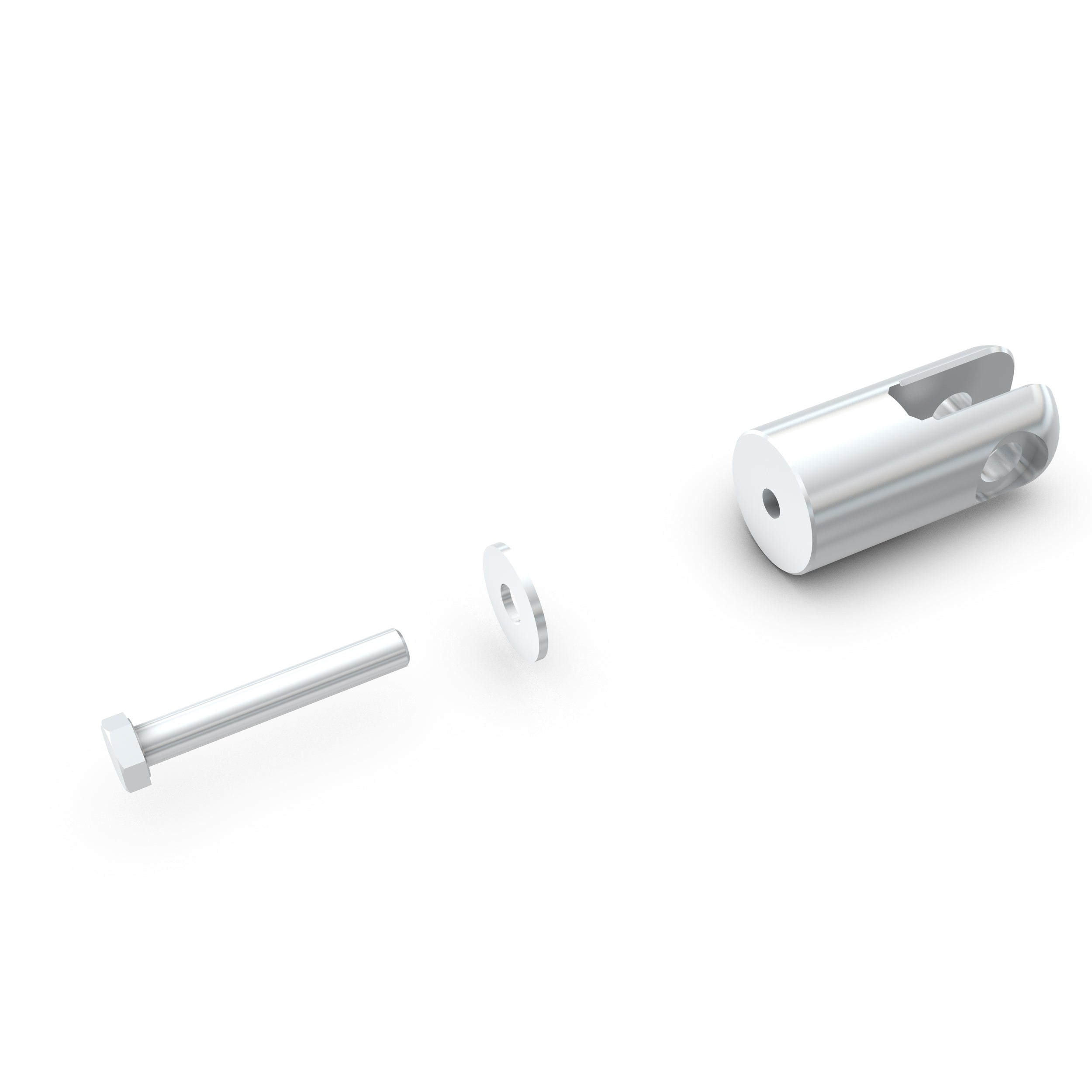 Fork fitting w/o location pin for truss bookcorner 4GS-35BC-H, incl.bolt+washer