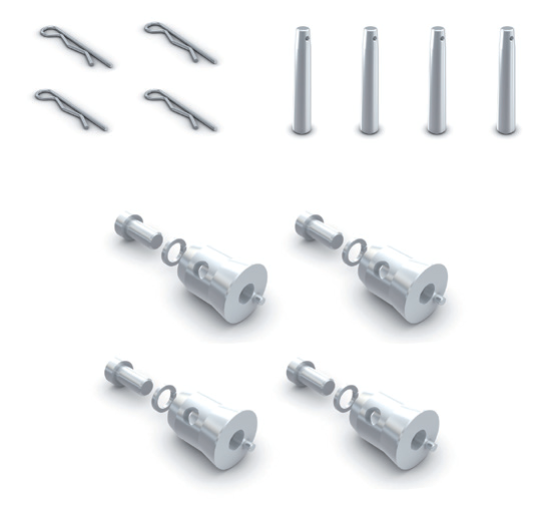 Parcel for multicube truss series M290/390 (4xCON63B+4xPB+4xSRPB)