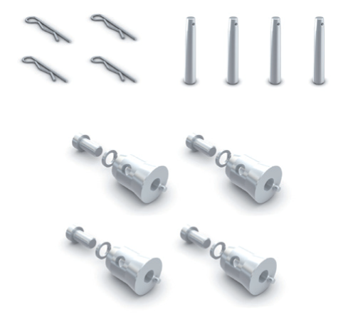Parcel for multicube truss serie M222 (4xCON77M+4xPM+4xSRPM)