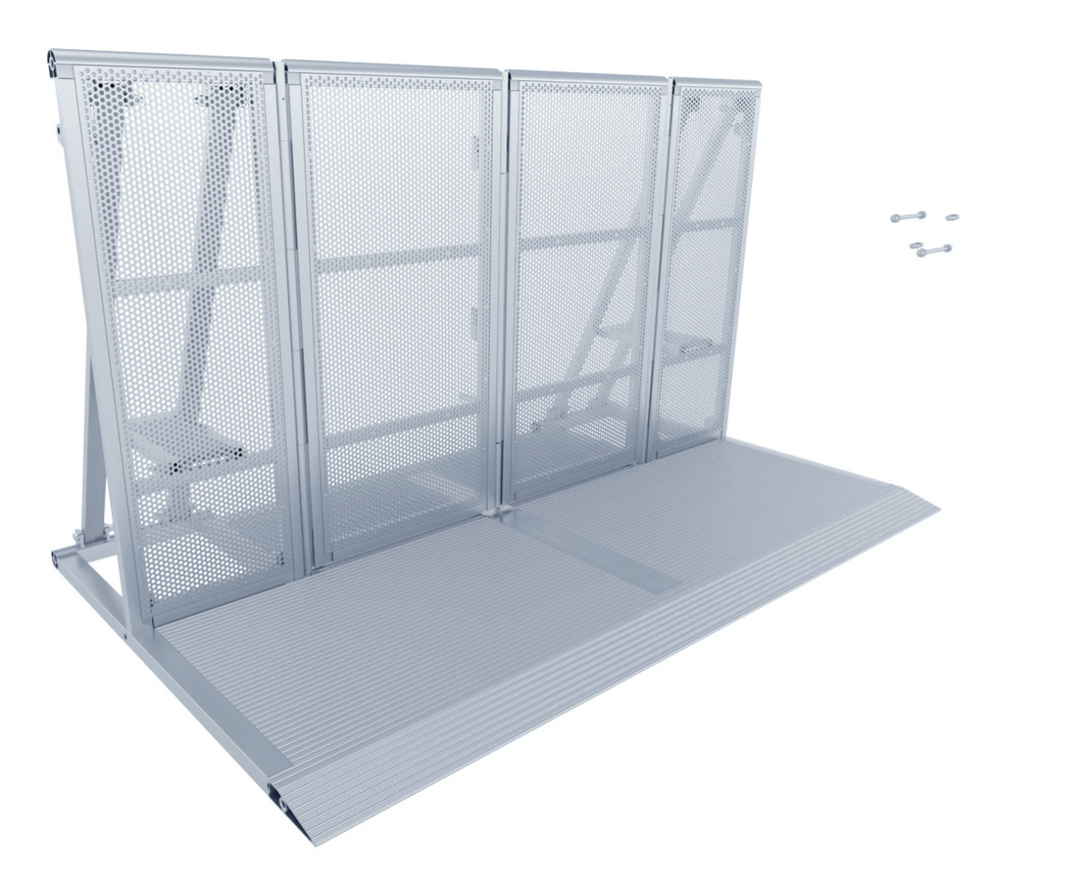 Crowd barrier-emergency gate 115cm opening