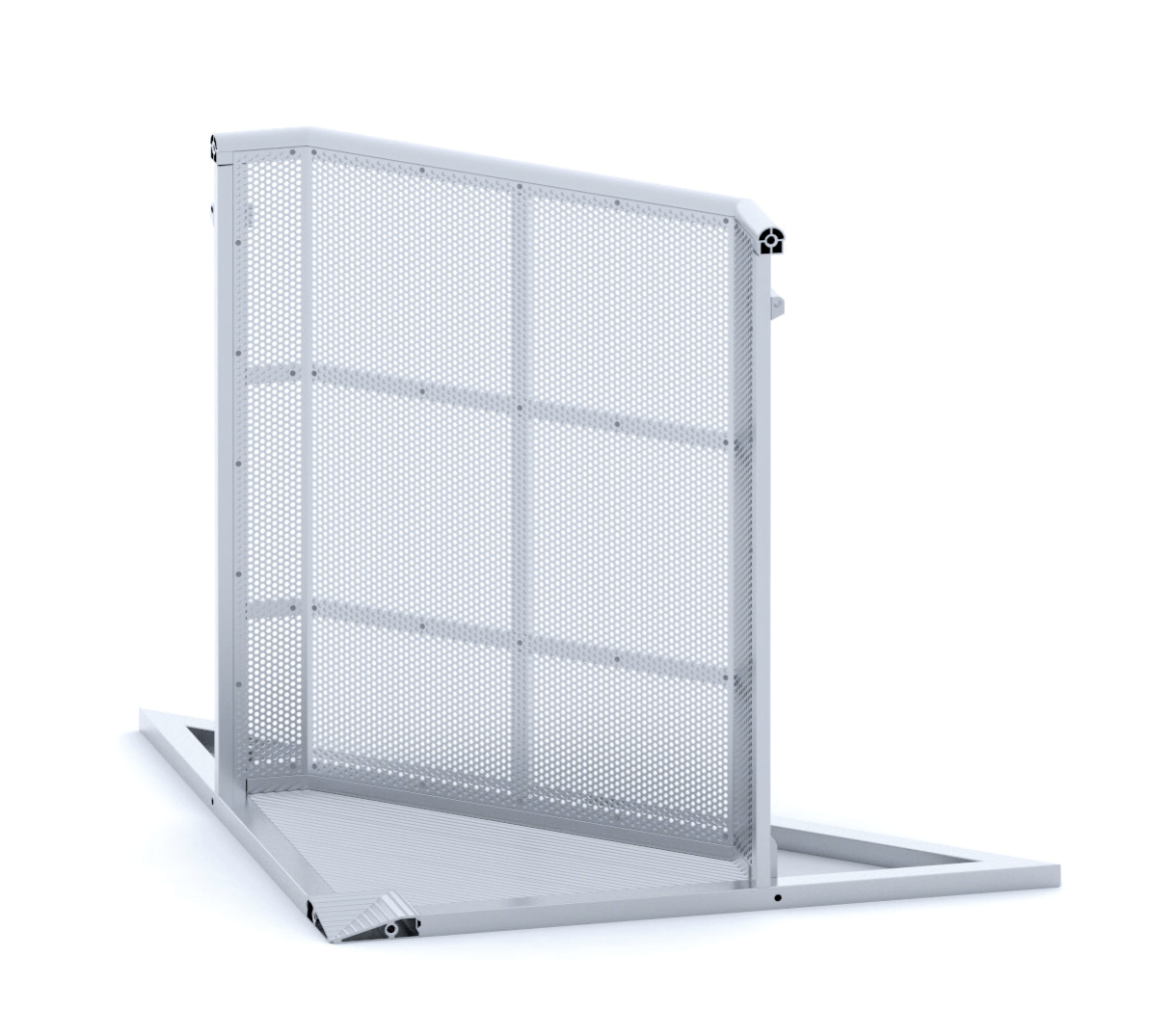 Crowd barrier-inside corner 90°