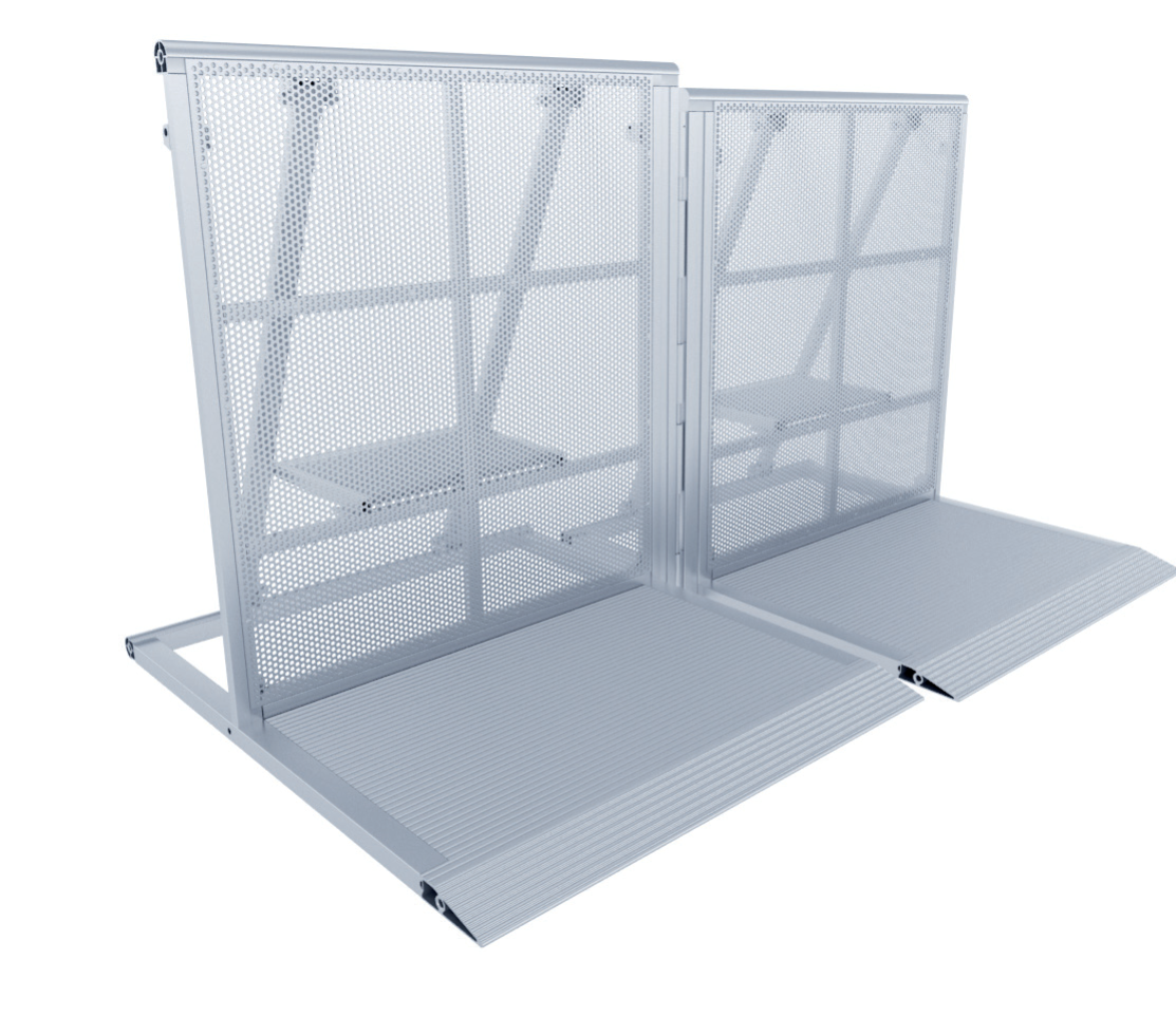 Crowd barrier-adjustable adaptor +/-100mm