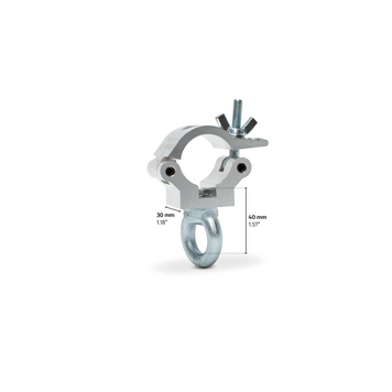 Clamp with lifting eye - SWL 160kg(SF8:1) for 32-35mm tube