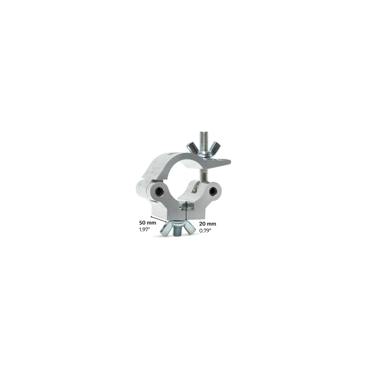 Truss clamp with bolt+wingnut-SWL 650kg(SF8:1  for 48-51mm tube
