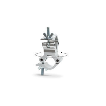 Swivel truss coupler-SWL 540kg(SF8:1) for 48-51mm tube, black anodized