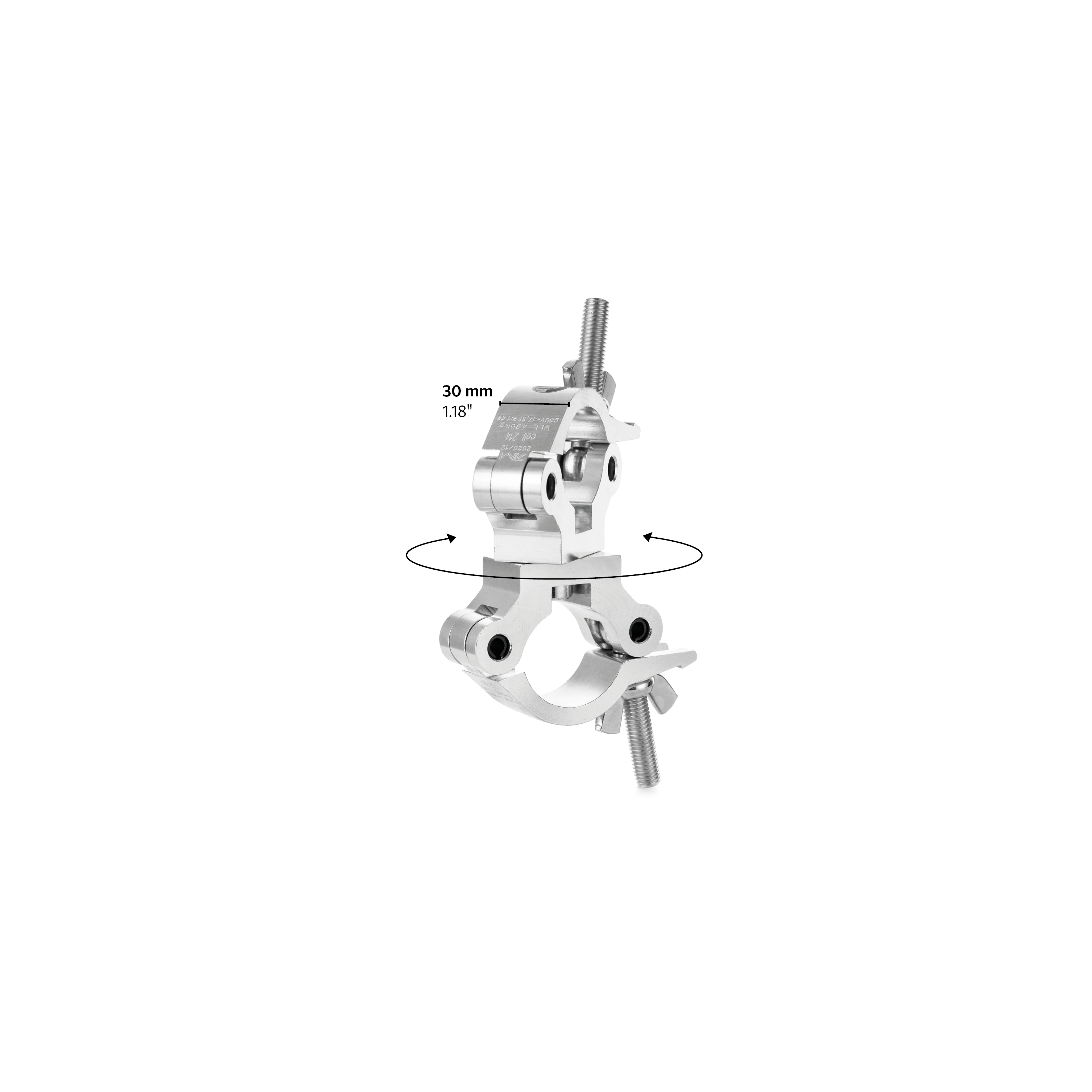 Swivel truss slim coupler-SWL 490kg(SF8:1) for 48-51mm tube