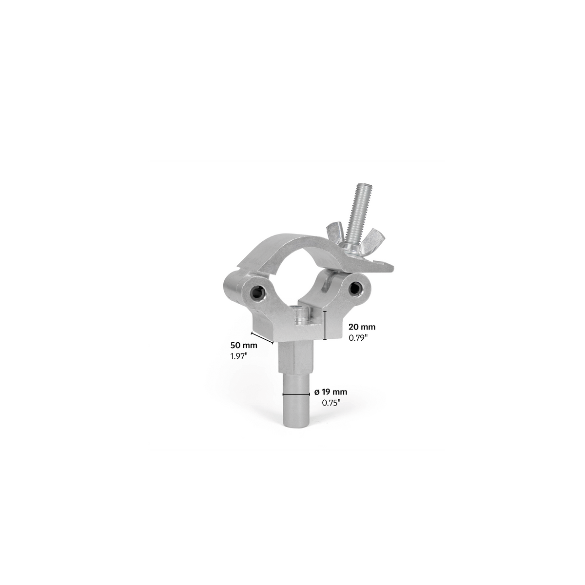 Clamp 201 supplied with universal spigot