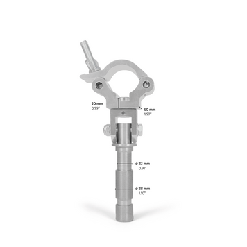 Clamp 201 supplied with swivel TV spigot