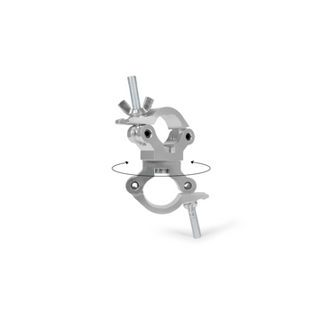 Set of two clamps rotate 360° with stainless M12