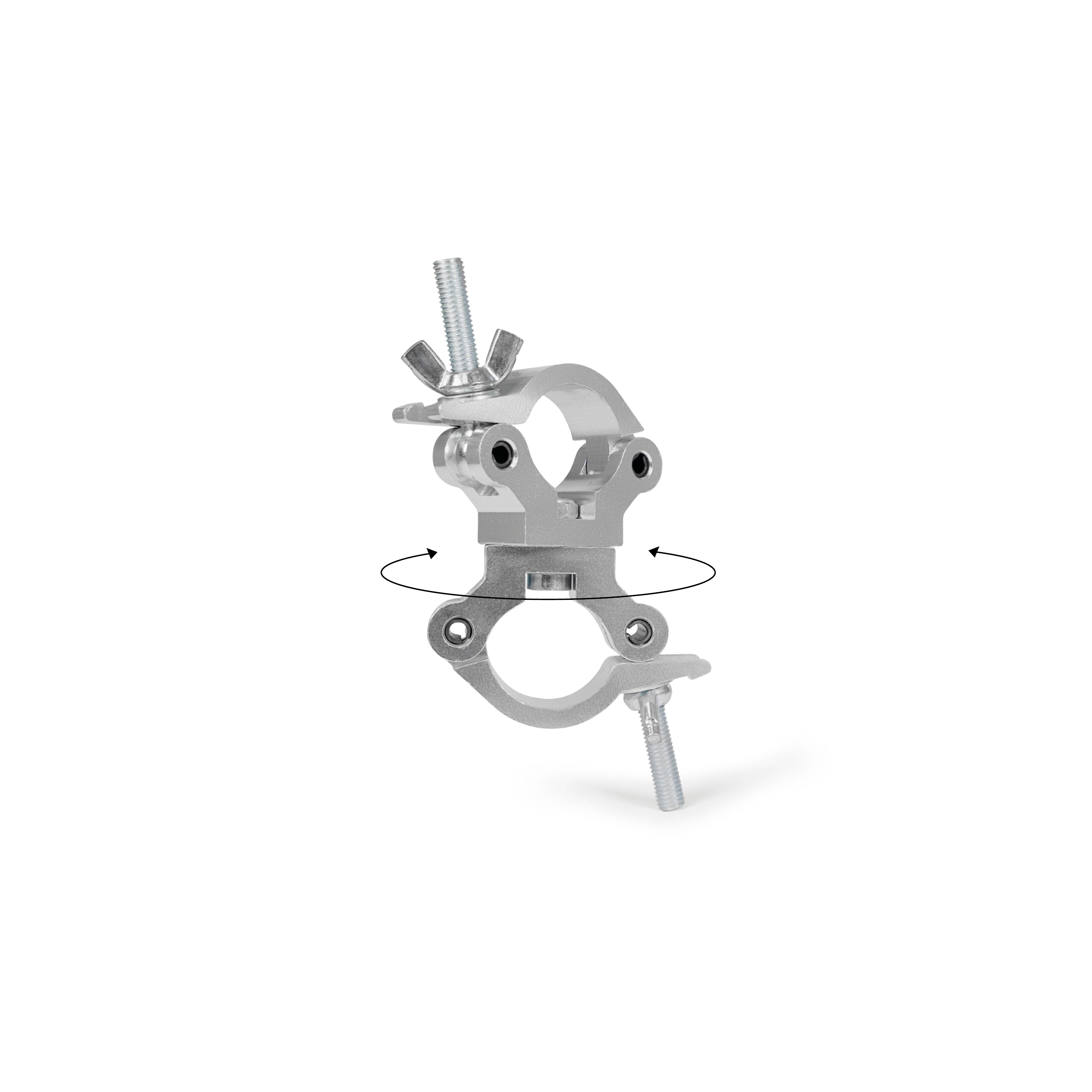 Set of two clamps rotate 360° with stainless M12