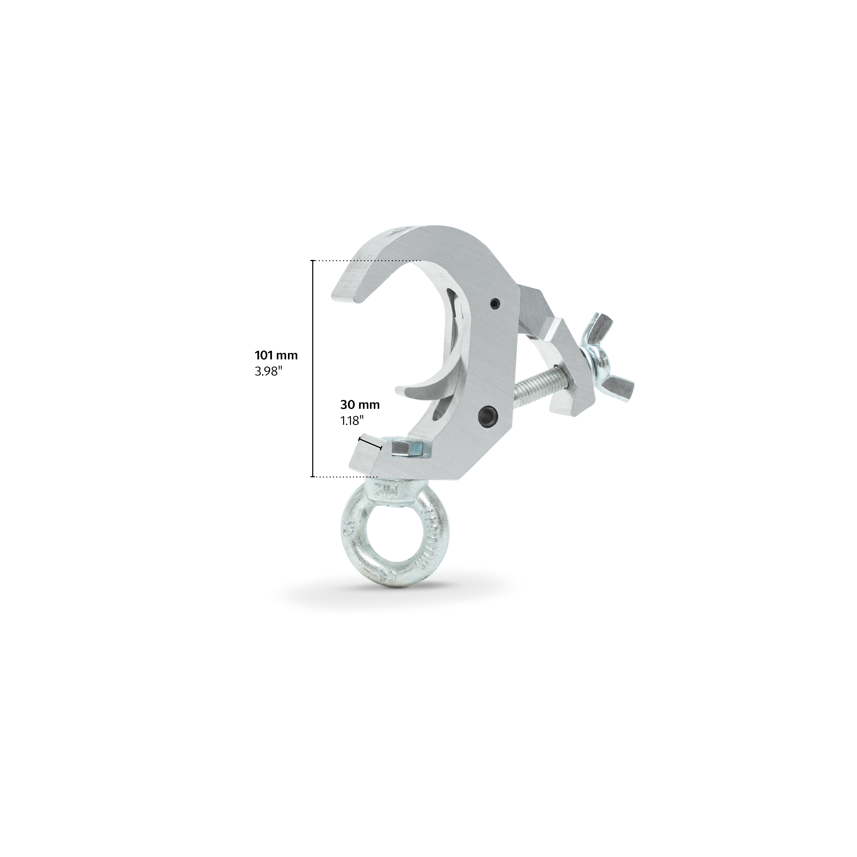 Quick truss clamp with lifting eye-SWL 360kg(SF8:1) for 38-51mm tube