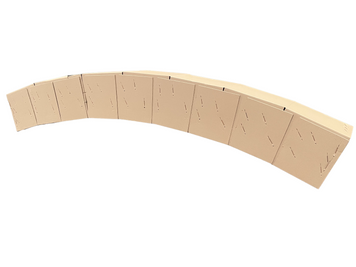 M290F quatro truss circle outer d=6m, 8 segments, color