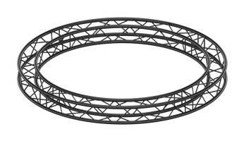 M290F quatro truss circle outer d=3m, 4 segments, color