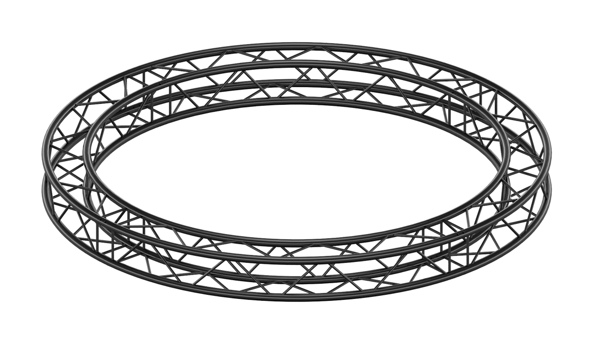 M290F quatro truss circle outer d=3m, 4 segments, color