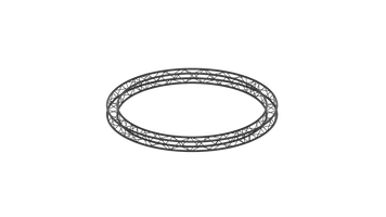 M290F quatro truss circle outer d=4m, 4 segments, color