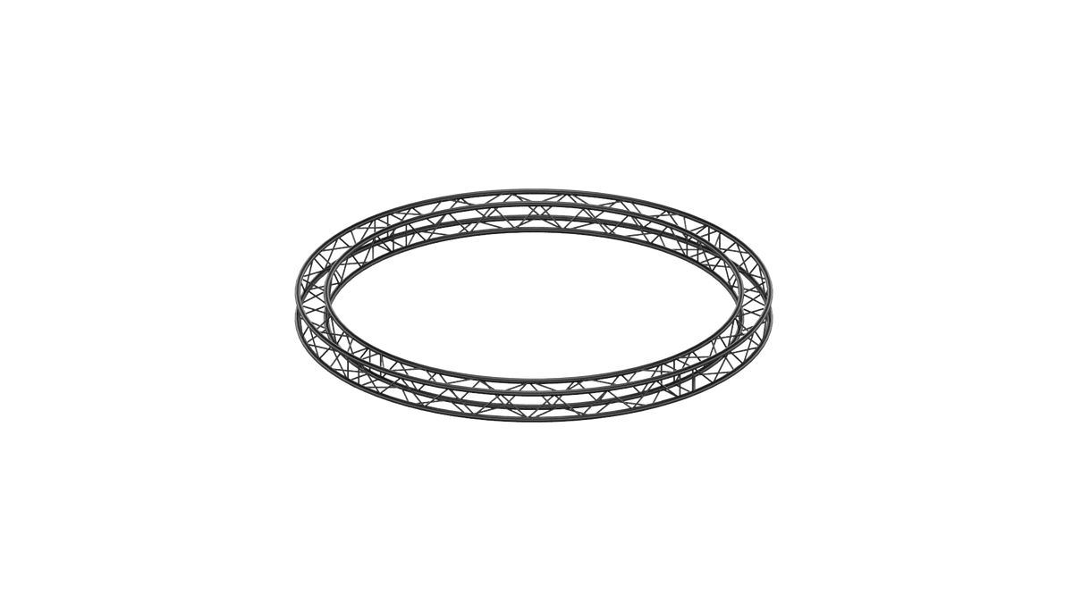M290F quatro truss circle outer d=4m, 4 segments, color