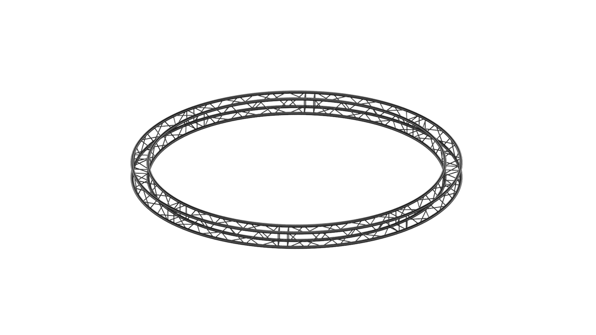 M290F quatro truss circle outer d=5m, 8 segments, color