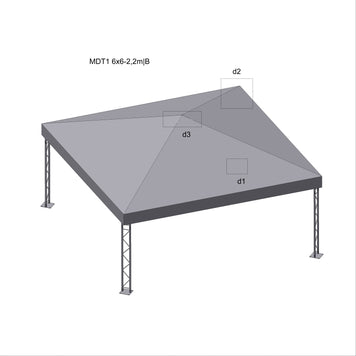 MDT1 tent 6x6-2.2m