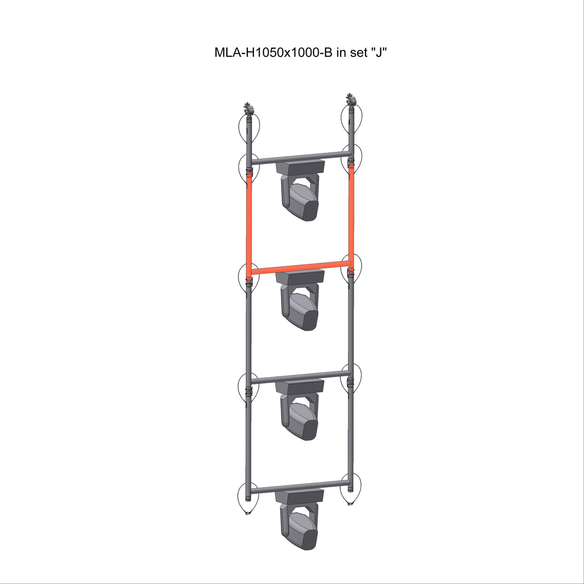 H-FRAME 1050x1000mm color