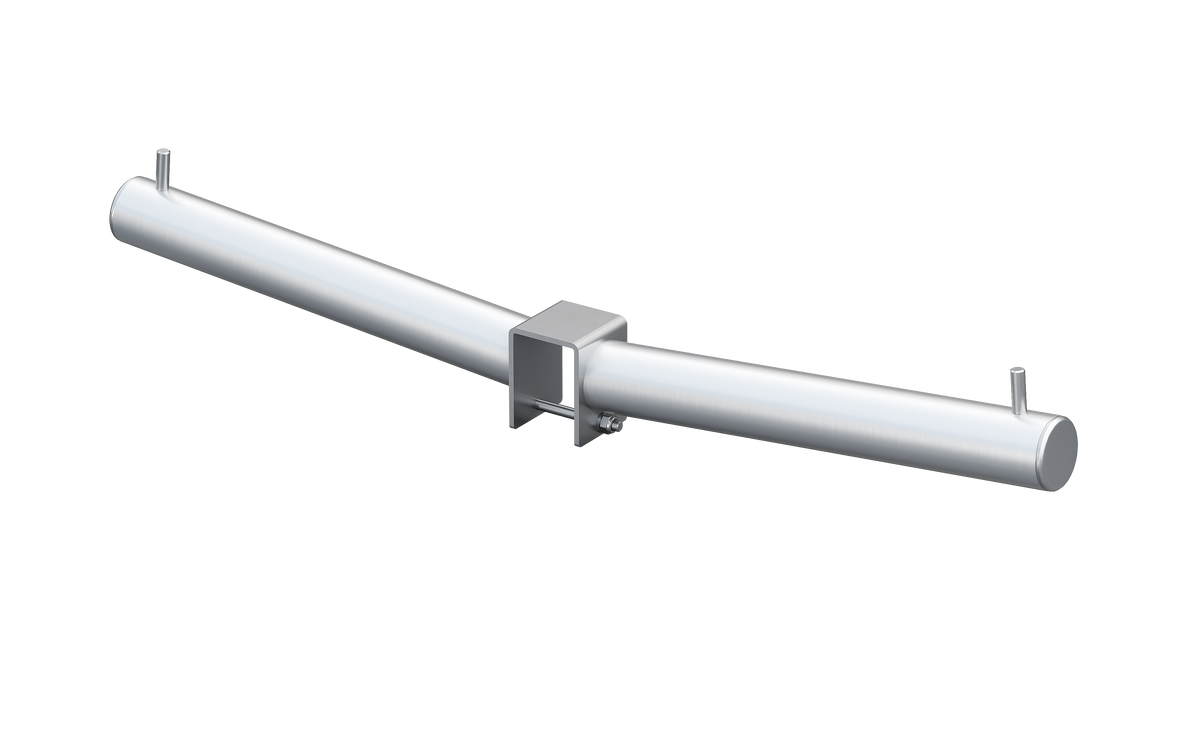 Cable holder for connecting to rectangular tube