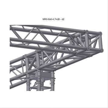 MR0 sloping roof 8x6-4.7m